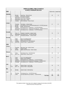 Caldwell West Caldwell Public Schools Calendar