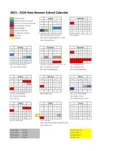 New Bremen local schools Calendar