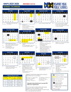 Newport News Public Schools Calendar 25 26 Revised PDF EduCounty