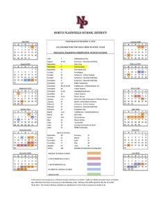 North Plainfield School District Calendar
