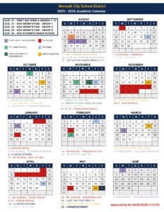 norwalk city school district calendar