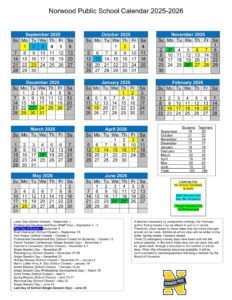 norwood public school calendar