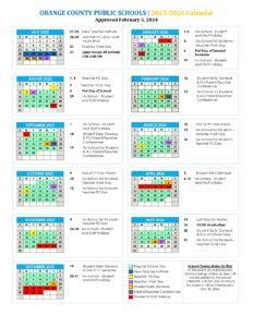 Orange County VA Public Schools Calendar