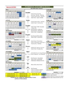 Pemberton Township Schools CALENDAR
