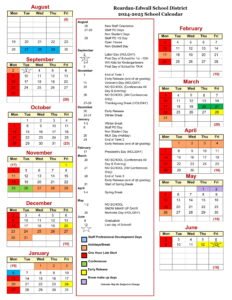 Reardan-Edwall School District calendar