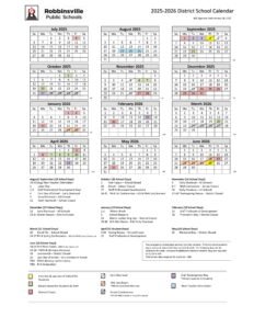 Robbinsville Public Schools calendar