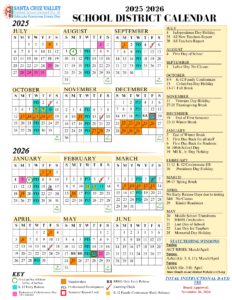 SANTA CRUZ VALLEY Unified School CALENDAR