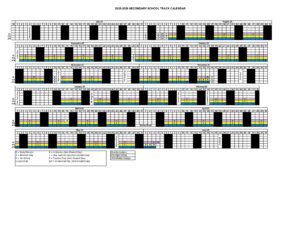 SECONDARY SCHOOL TRACK CALENDAR