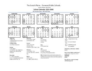 Scotch Plains - Fanwood Public Schools calendar