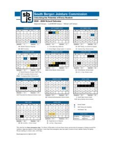 south bergen jointure commision calendar