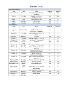 TIPTON COUNTY CALENDAR