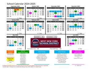West New York School District Calendar 25-26 Revised [PDF] - EduCounty