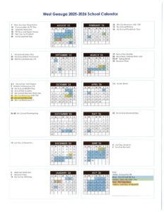 west geauga local schools calendar