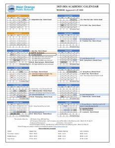 West Orange Public Schools Calendar 25 26 Revised PDF EduCounty West Orange Public Schools Calendar 25 26 Revised PDF EduCounty