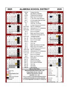 alamosa school calendar