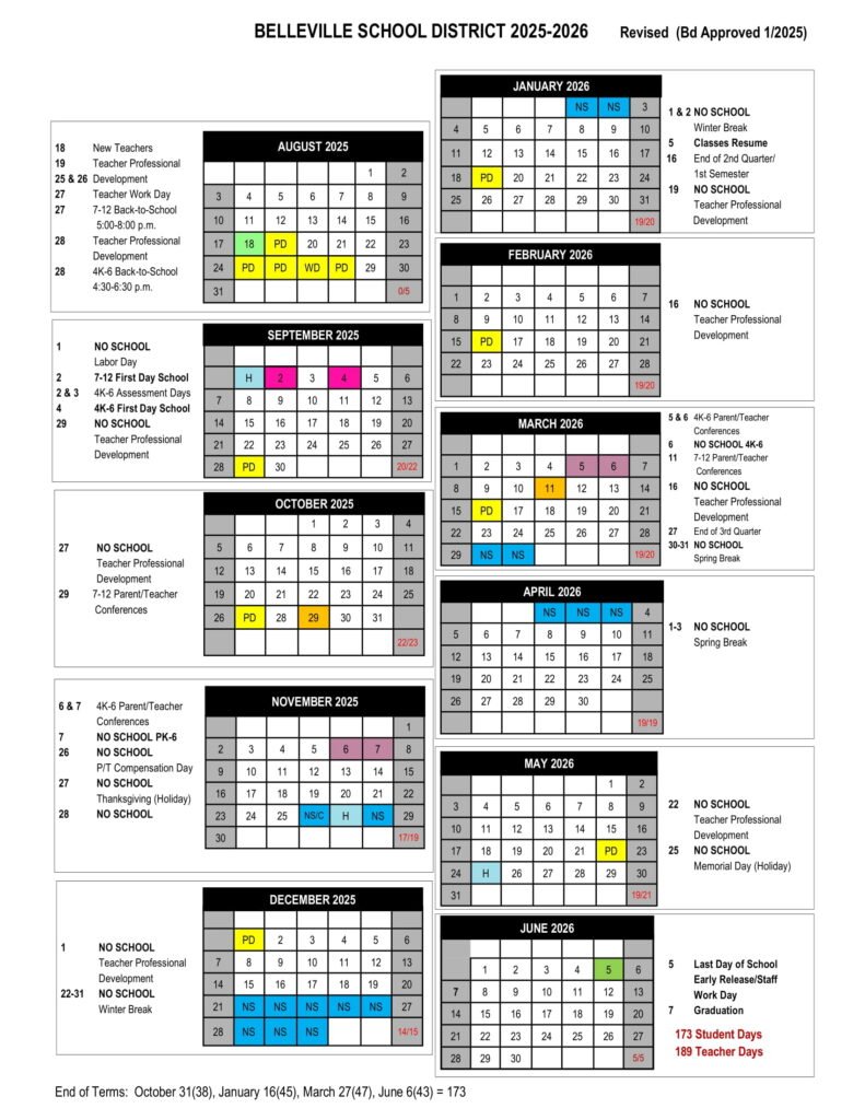 BELLEVILLE SCHOOL DISTRICT 25-26
