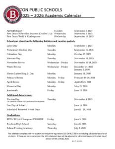 Brockton Public Schools Calendar