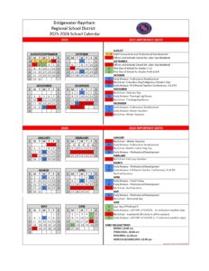 Bridgewater-Raynham Regional School District CALENDAR