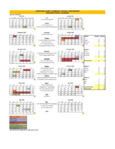 Crawford County Community Schools calendar