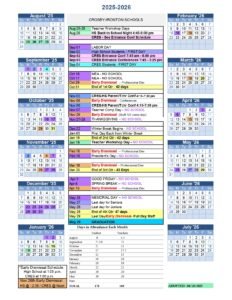 Crosby-Ironton School District calendar
