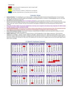 Calvert County Public Schools (1) calendar
