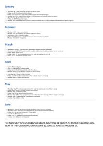 Charles City County Public Schools CALENDAR