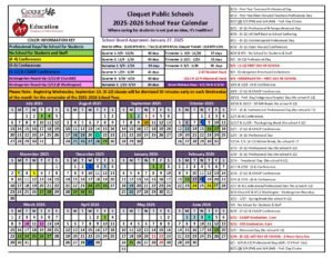 Cloquet Public Schools MN Calendar 25-26 Revised [PDF]