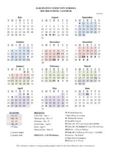 darlington community school wi calendar