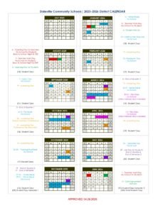Daleville Community Schools CALENDAR