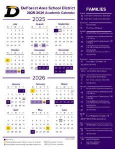 Deforest Area School District CALENDAR