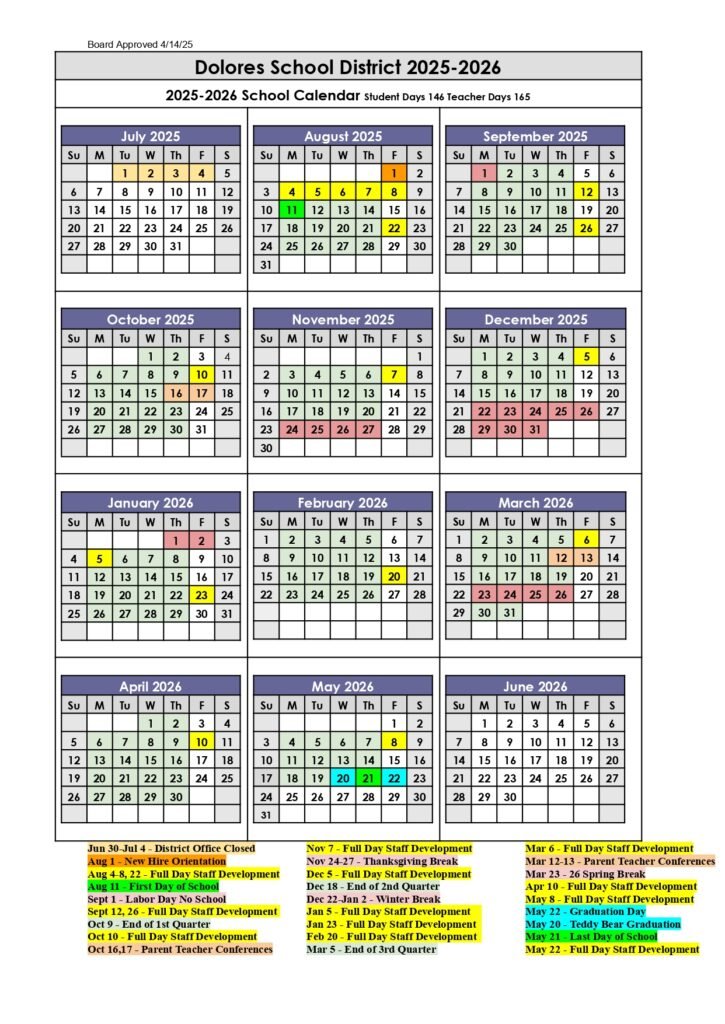 Dolores School District 25-26