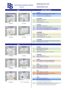 DOVER SHERBORN PUBLIC SCHOOLS CALENDAR