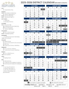 EASTERN CARVER COUNTY SCHOOLS 25-26 calendar