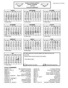 ELDON MO SCHOOL CALENDAR