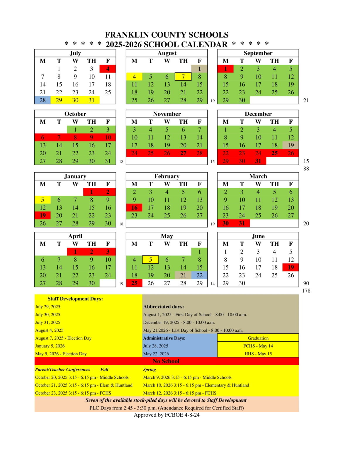 Franklin County Public Schools Tn Calendar 25 26 Revised PDF EduCounty franklin-county-public-schools-tn-calendar-25-26-revised-pdf-educounty