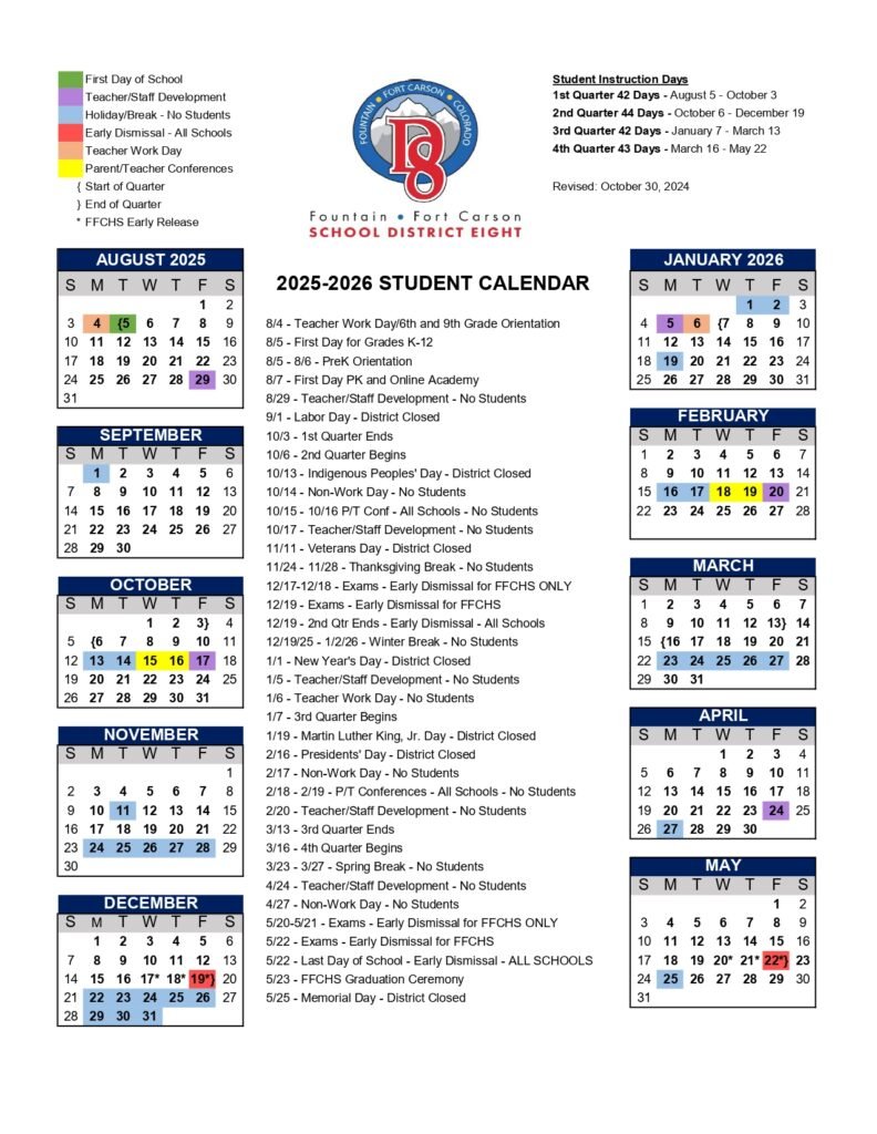 Fountain-Fort Carson School District Eight 25-26