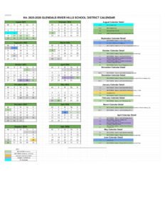 Glendale-River Hills School District calendar