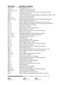 grantsburg school calendar