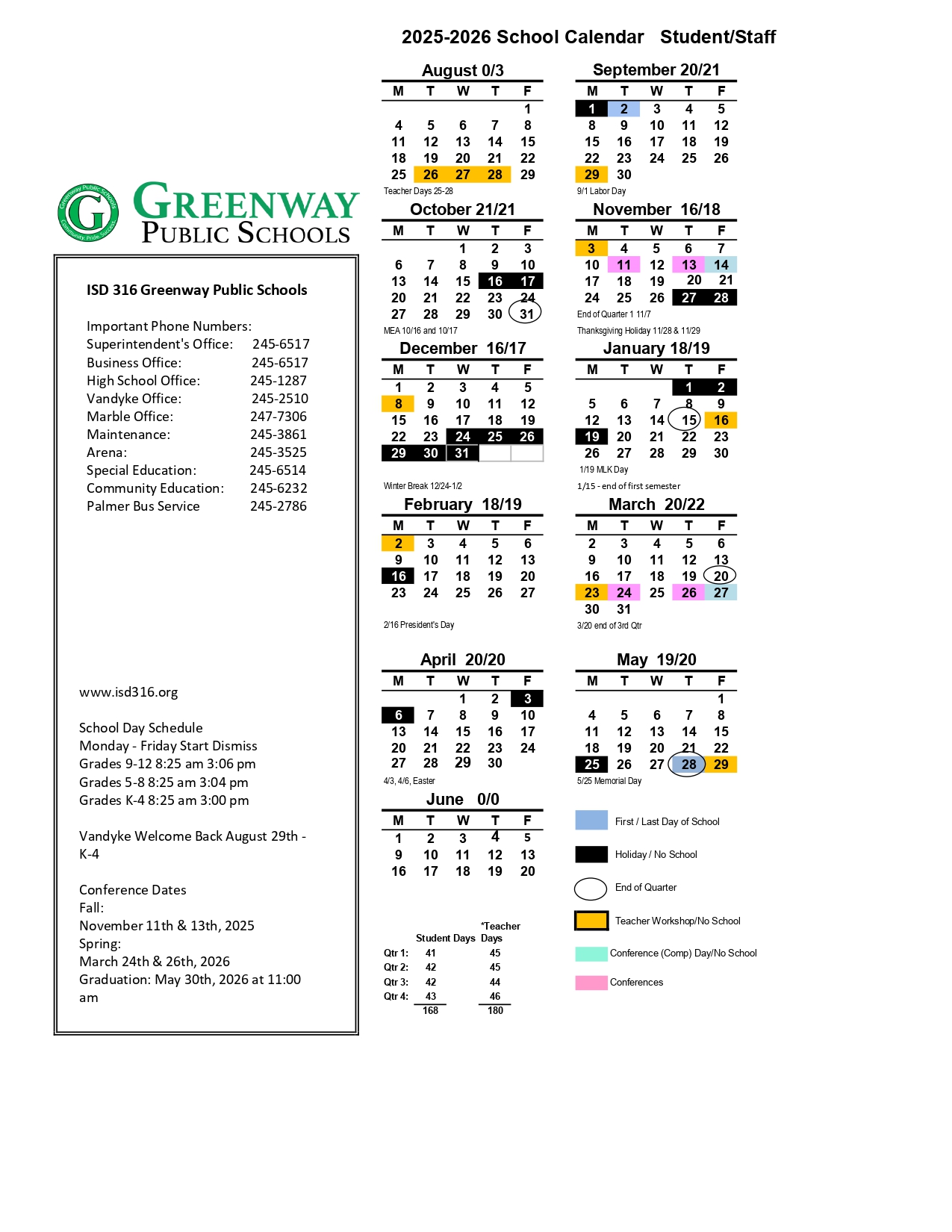 Greenway Public Schools MN Calendar 25 26 Revised PDF EduCounty greenway-public-schools-mn-calendar-25-26-revised-pdf-educounty