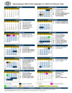 Hermantown Community Schools calendar
