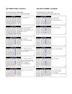 Ipswich Public Schools Calendar