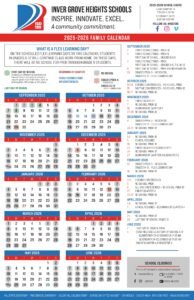ISD 199 Inver Grove Heights School 25-26 1 calendar
