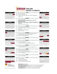 jordan public schools calendar