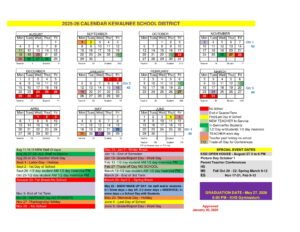Kewaunee School District calendar