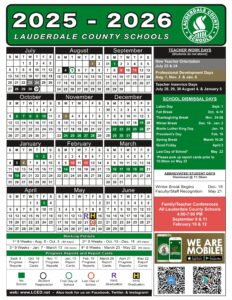 LAUDERDALE COUNTY SCHOOL DISTRICT calendar