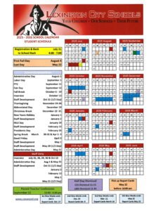 Lexington City Schools CALENDAR