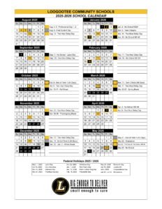 Loogootee community schools calendar