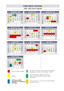 Lynnfield Public Schools MA Calendar