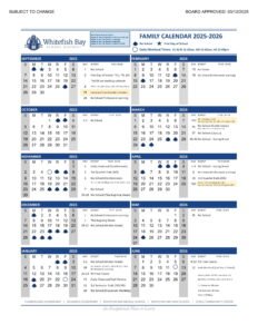 MILWAUKEE PUBLIC SCHOOLS calendar