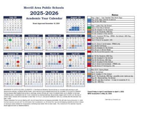 Merrill Area Public Schools CALENDAR